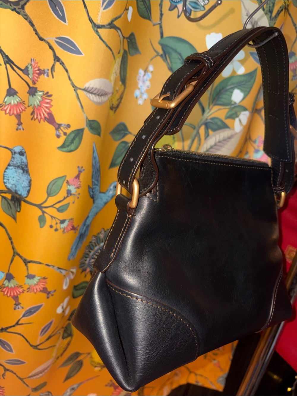 Dooney & Bourke Women's Black Florentine Hobo 26 Bag - Picture 4 of 8